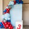 Red and Blue Balloon Arch Kit – Red White Blue Balloon Garland with Sand Gold & Navy White Balloons for Independence Day, Baseball, Baby Shower, Birthday & Party Decorations